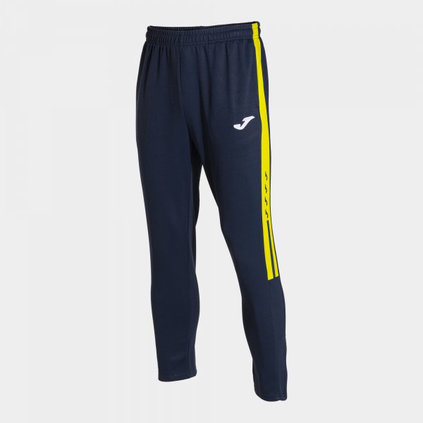 Tepláky OLIMPIADA LONG PANTS modrá námornícka žltá