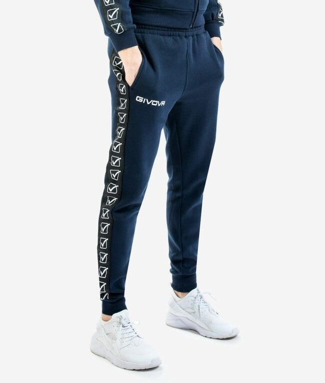 PANTALONE FELPA BAND BLU