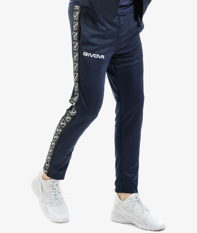 PANTALONE TRICOT BAND BLU