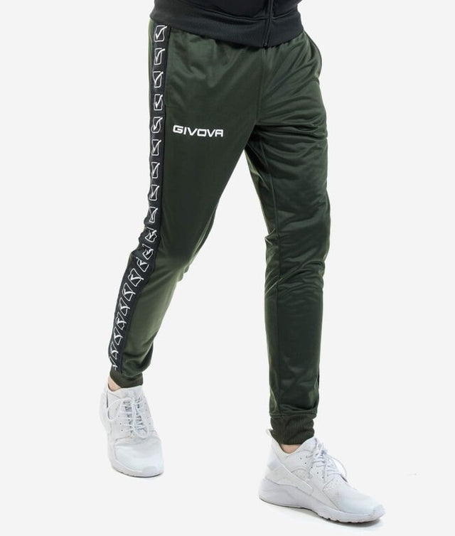 Tepláky PANTALONE TRICOT BAND vojenská zelená