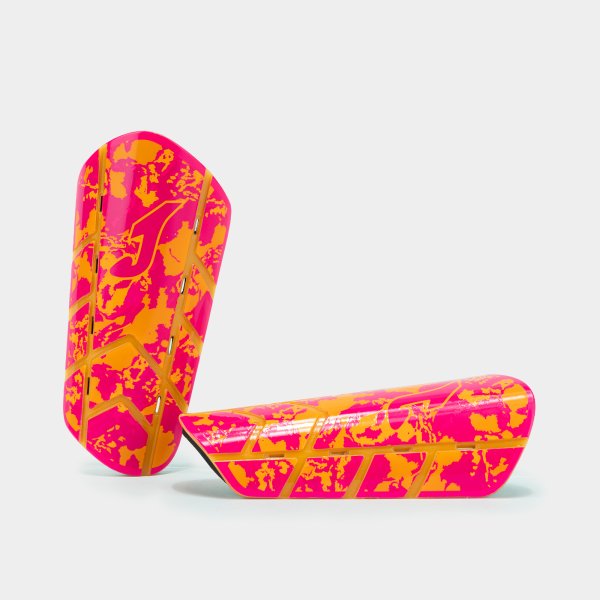 Chrániče PANTHER SHIN GUARDS FLUOR PINK FLUOR ORANGE fluo ružová