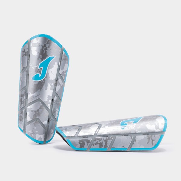 Chrániče PANTHER SHIN GUARDS SILVER FLUOR TURQUOISE SILVER
