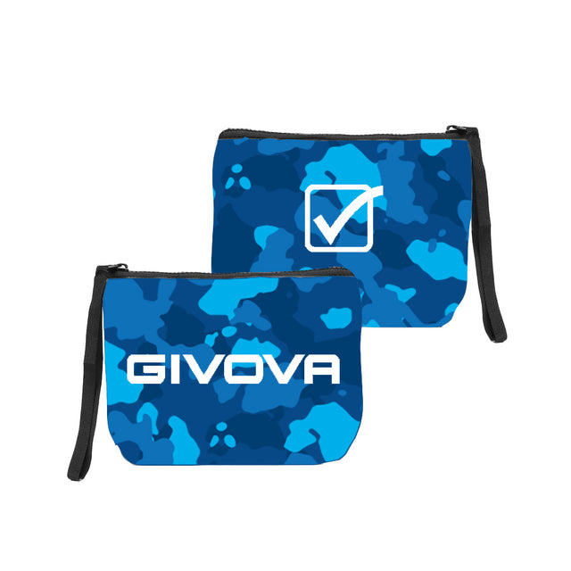Taška POCHETTE ARMY azúrová modrá camo