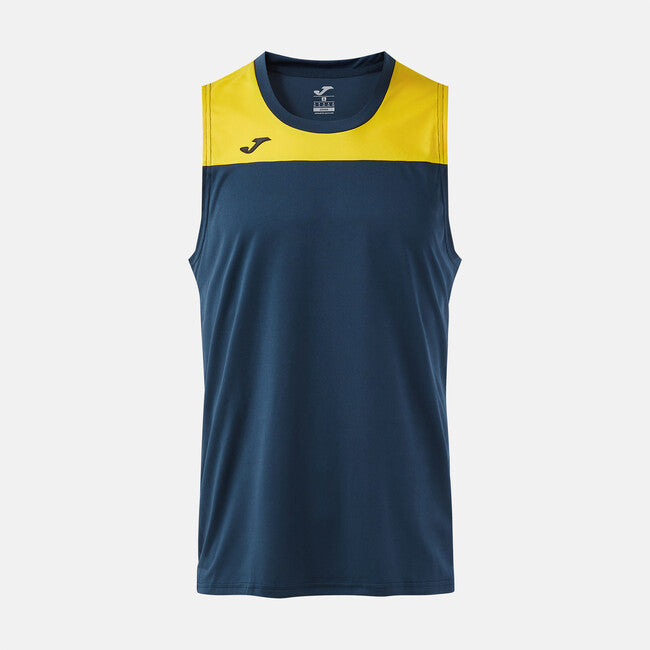 PHOENIX III SLEEVELESS SHIRT DARK NAVY YELLOW NAVY-YELLOW