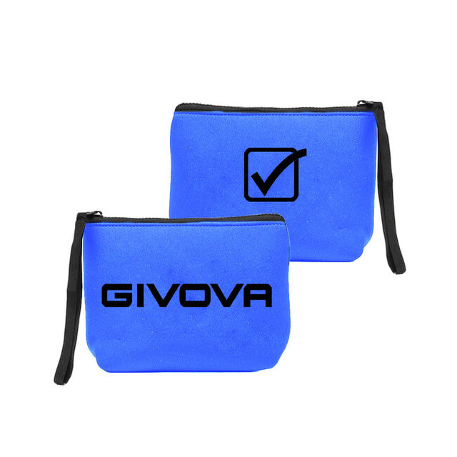 Taška POCHETTE NEOPRENE 19*15*6 azúrová modrá-čierna