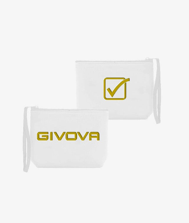 Taška POCHETTE NEOPRENE 19*15*6 biela-zlatá