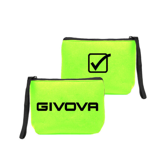 Taška POCHETTE NEOPRENE 19*15*6 fluo žltá-čierna