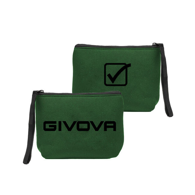 Taška POCHETTE NEOPRENE 19*15*6 vojenská zelená-čierna