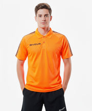 Polo tričko POLO CLUB fluo oranžová-čierna
