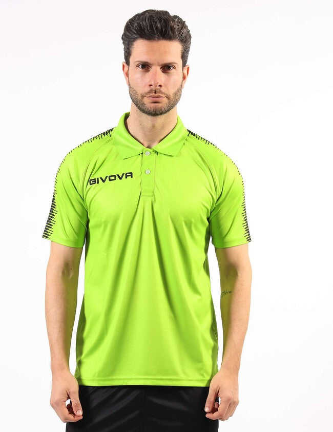 Polo tričko POLO CLUB fluo žltá-čierna
