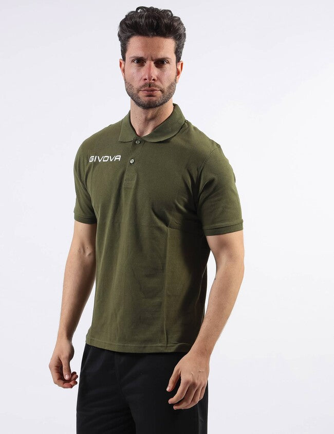 Polo tričko POLO COTONE PIQUET SUMMER vojenská zelená