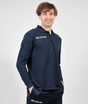 Dlhé polo tričko POLO COTONE PIQUET WINTER modrá