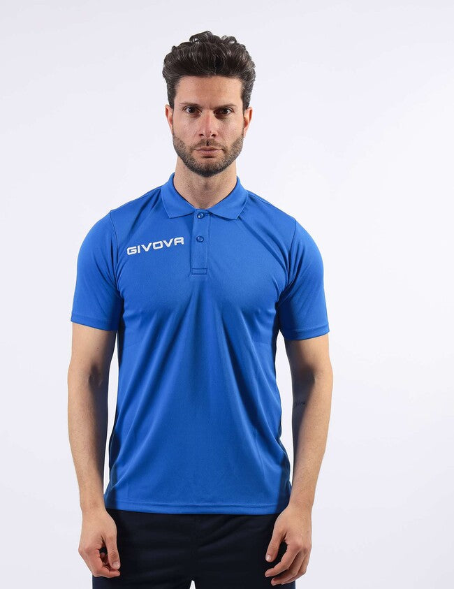Tričko POLO POCKET azúrová modrá