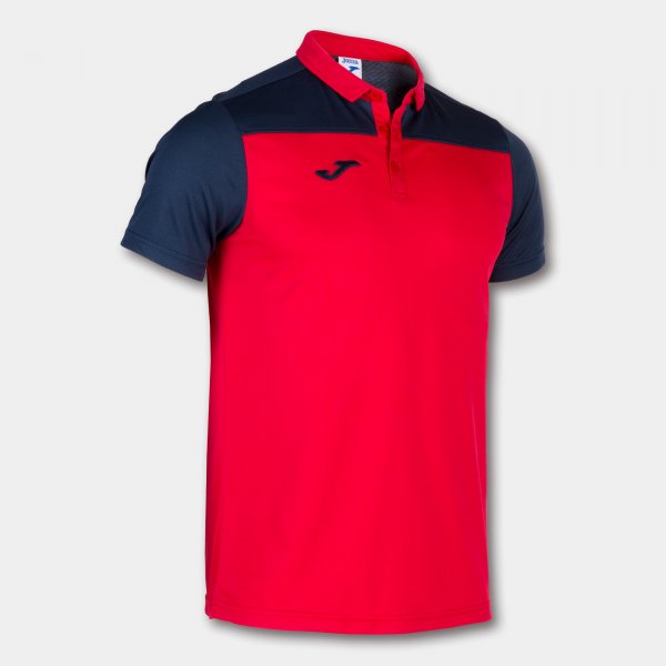 COMBI POLO SHIRT RED-NAVY S/S RED-NAVY
