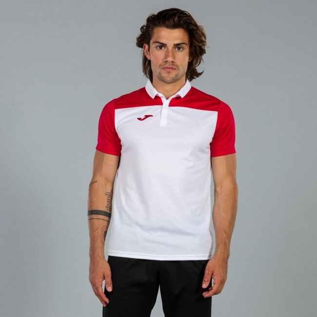 COMBI POLO SHIRT WHITE-RED S/S WHITE-RED
