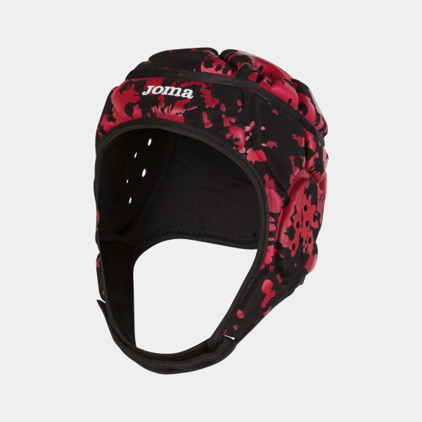 Rugby helma PROTECT PROTECTIVE HELMET čierna červená