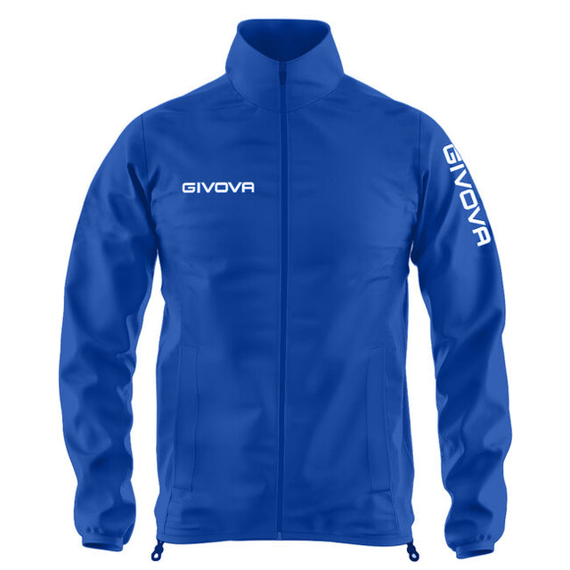 Bunda RAIN JACKET WIND azúrová modrá-biela