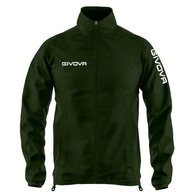 Bunda RAIN JACKET WIND vojenská zelená-biela