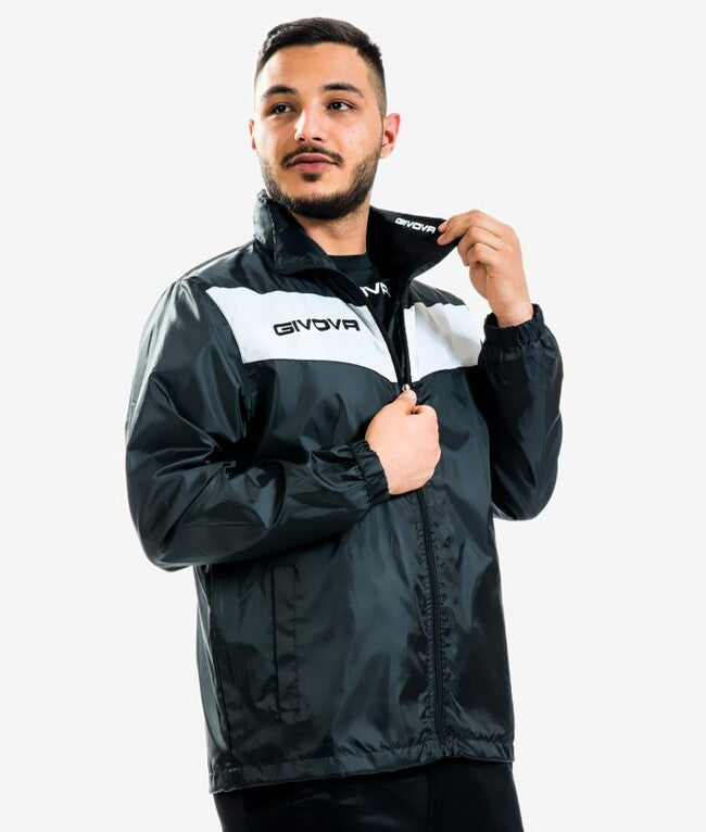 RAIN SCUDO CON MESH NERO/BIANCO