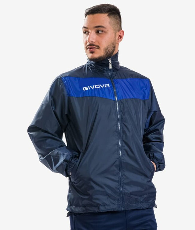 Bunda RAIN SCUDO CON MESH modrá-azúrová modrá