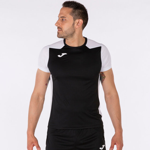 Bežecké tričko T-SHIRT RECORD II SHORT SLEEVE čierna biela