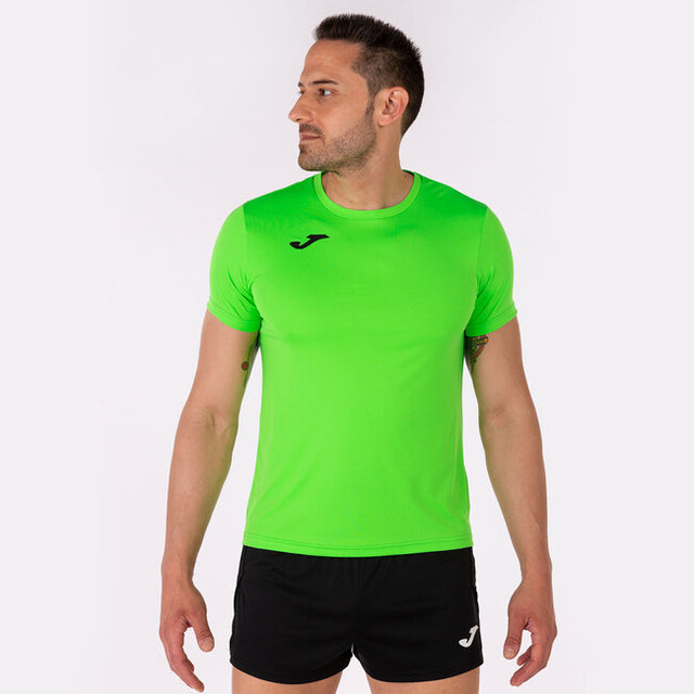 Bežecké tričko RECORD II SHORT SLEEVE T-SHIRT fluo zelená