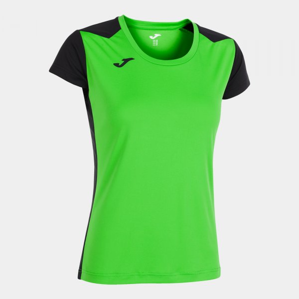 Dámske bežecké tričko RECORD II SHORT SLEEVE T-SHIRT fluo zelená čierna