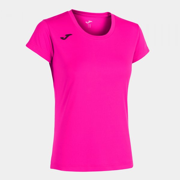 Dámske bežecké tričko RECORD II SHORT SLEEVE T-SHIRT fluo ružová