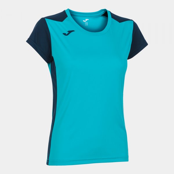 Dámske bežecké tričko RECORD II SHORT SLEEVE T-SHIRT fluo tyrkysová