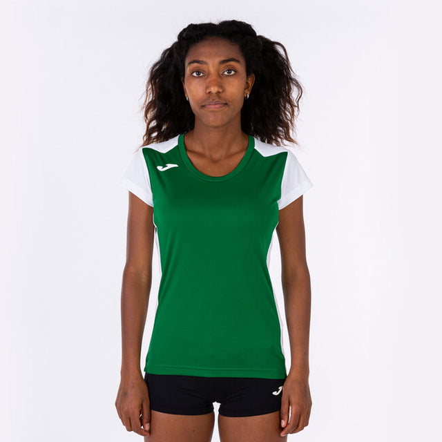 Dámske bežecké tričko RECORD II SHORT SLEEVE T-SHIRT zelená čierna