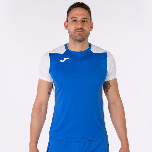 Bežecké tričko T-SHIRT RECORD II SHORT SLEEVE azúrová biela