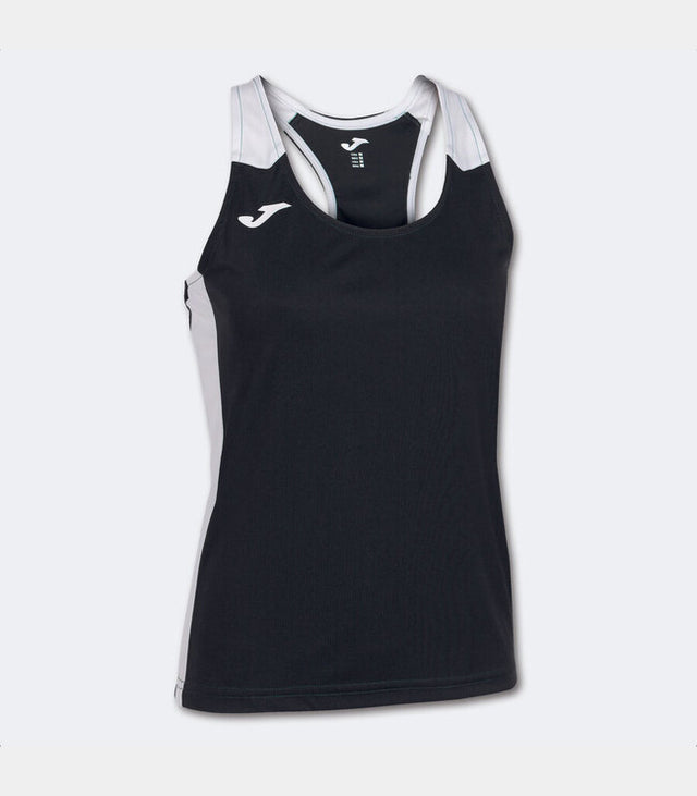 Dámske bežecké tielko RECORD II TANK TOP čierna biela
