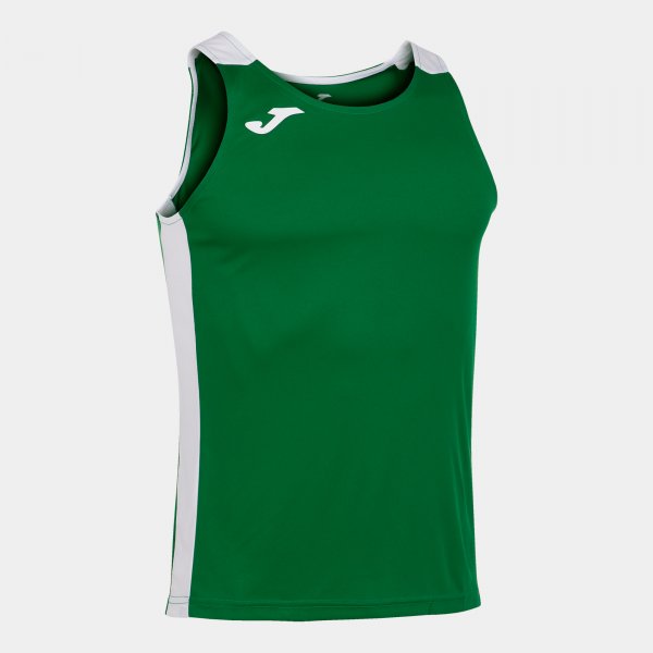 Bežecké tielko RECORD II TANK TOP zelená čierna