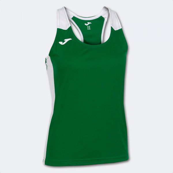 Dámske bežecké tielko RECORD II TANK TOP zelená čierna
