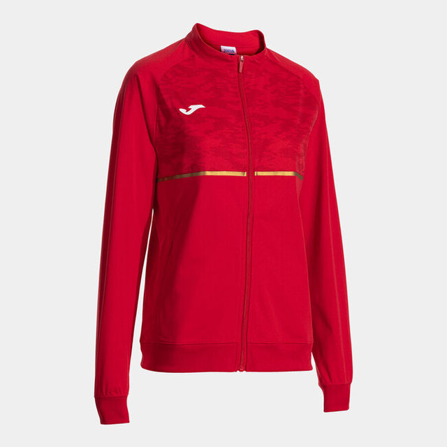 Dámska mikina so zipsom RECORD III FULL ZIP SWEATSHIRT červená