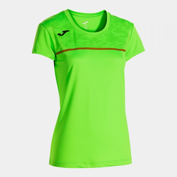 Dámske bežecké tričko RECORD III SHORT SLEEVE T-SHIRT fluo zelená