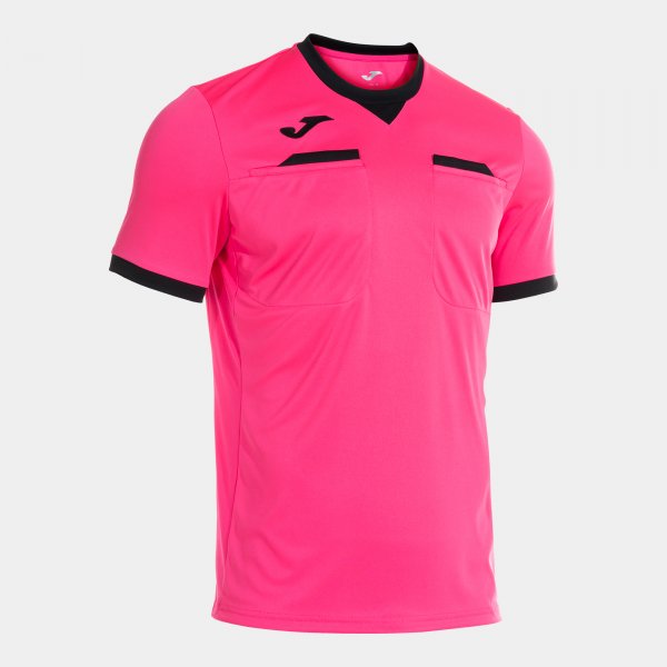 Rozhodcovský dres REFEREE SHORT SLEEVE T-SHIRT fluo ružová čierna