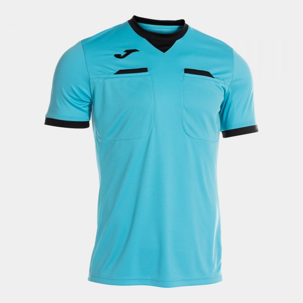 Rozhodcovský dres REFEREE SHORT SLEEVE T-SHIRT fluo tyrkysová čierna