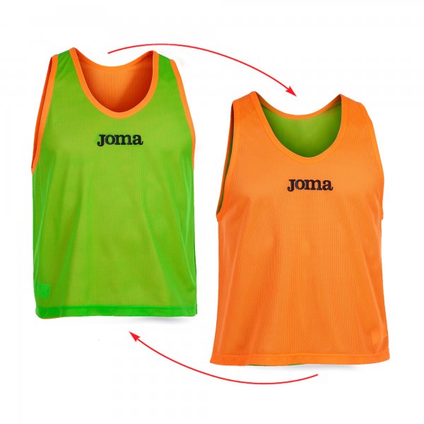 REVERSIBLE TRAINING BIB F.ORANGE-F.GREEN NARANJA-VERDE FLUOR