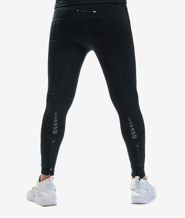 Bežecké nohavice RUNNING LONG PANT čierna-fuchsiová