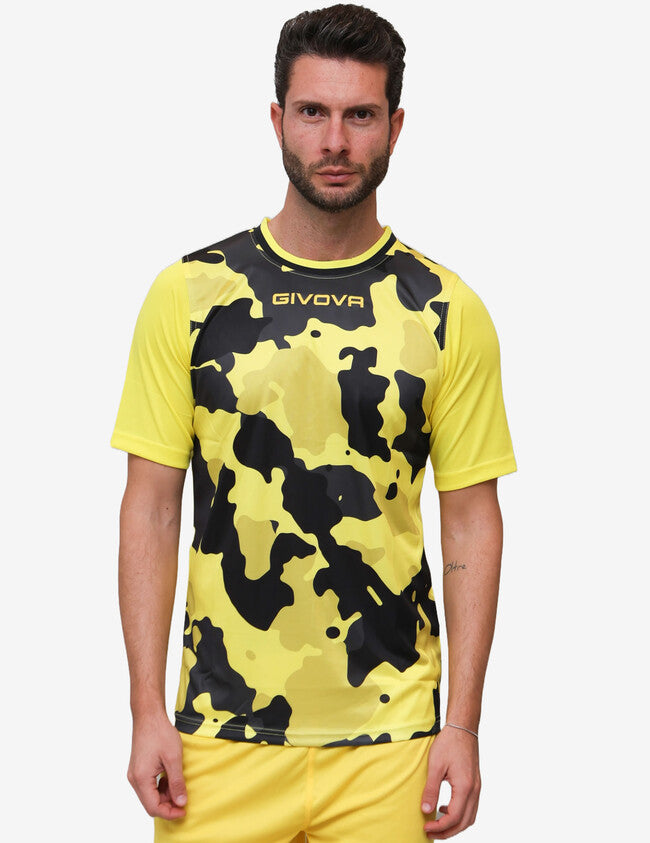 SHIRT ARMY INTERLOCK GIALLO/NERO