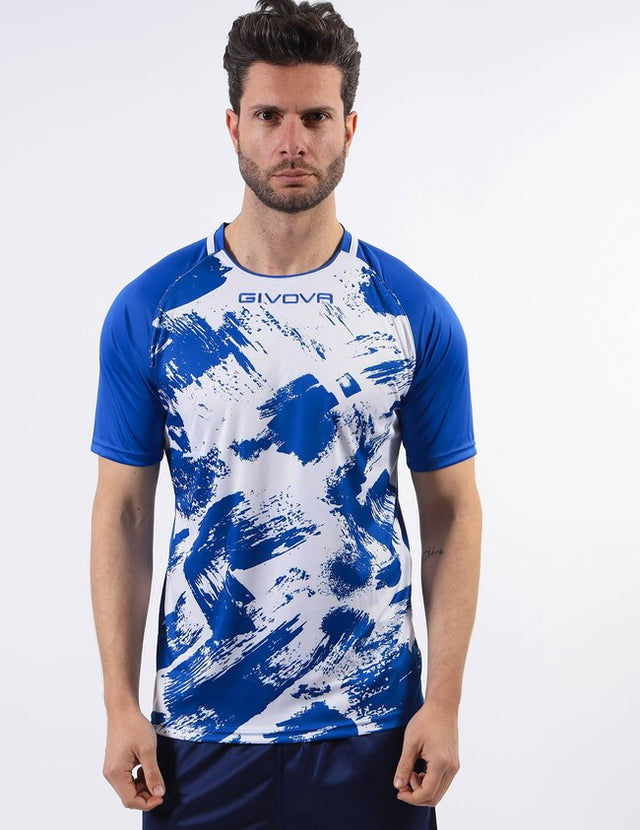 Dres SHIRT ART M/C azúrová modrá-biela