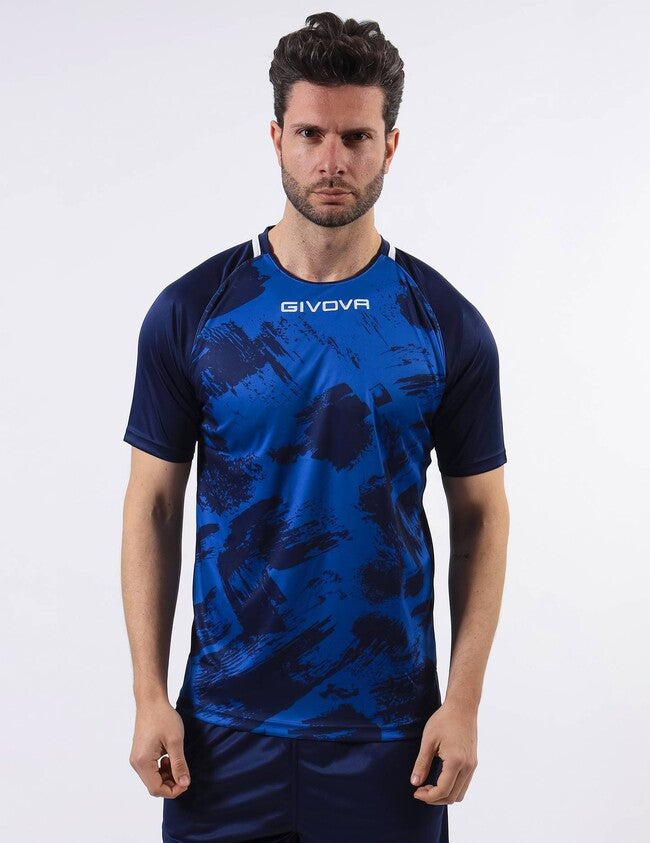 SHIRT ART INTERLOCK M/C AZZURRO/BLU