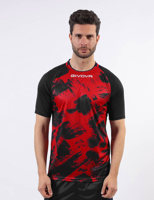 Dres SHIRT ART M/C červená-čierna