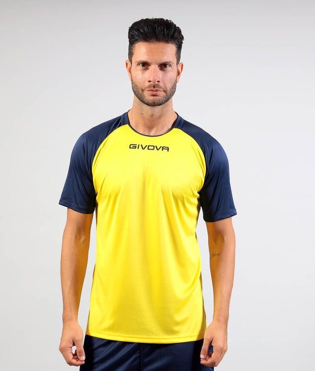 Dres SHIRT CAPO žltá-modrá
