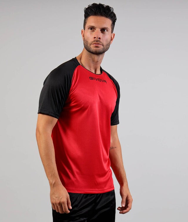 Dres SHIRT CAPO červená-čierna