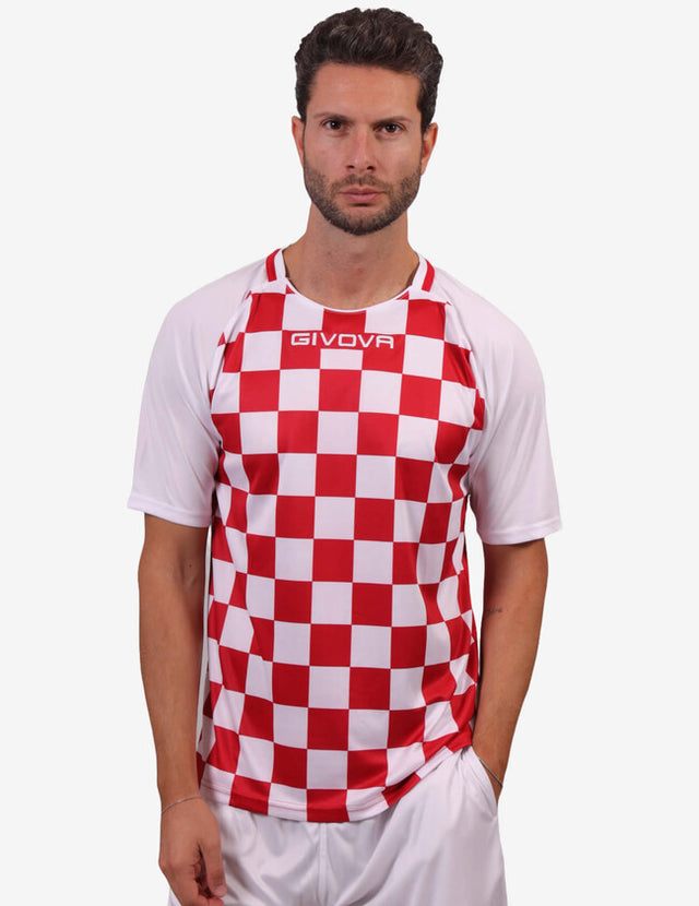 Dres SHIRT DAMA biela-červená