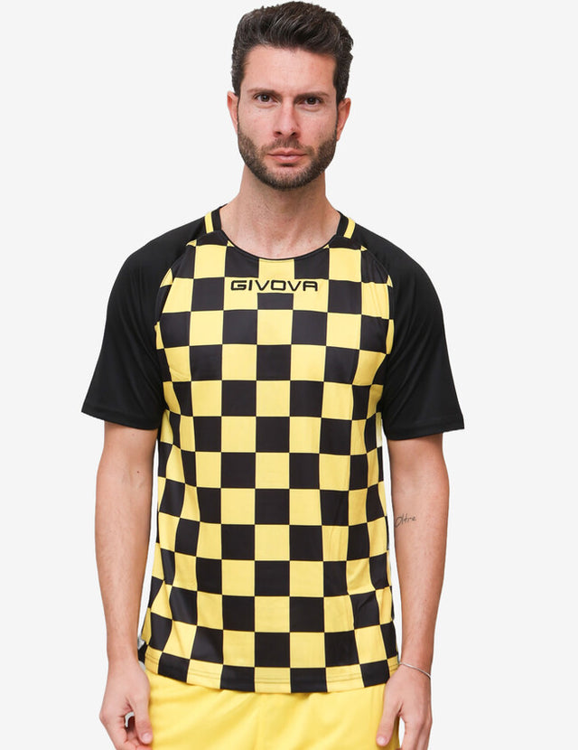 Dres SHIRT DAMA žltá-čierna