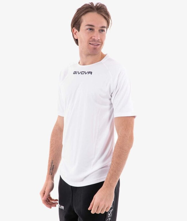Krátke tričko SHIRT GIVOVA ONE MICROFORATA biela