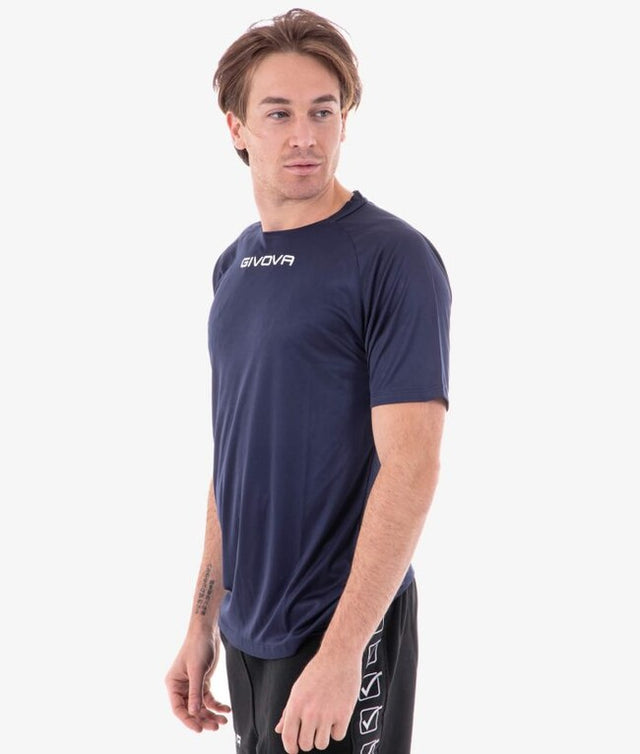 Krátke tričko SHIRT GIVOVA ONE MICROFORATA modrá